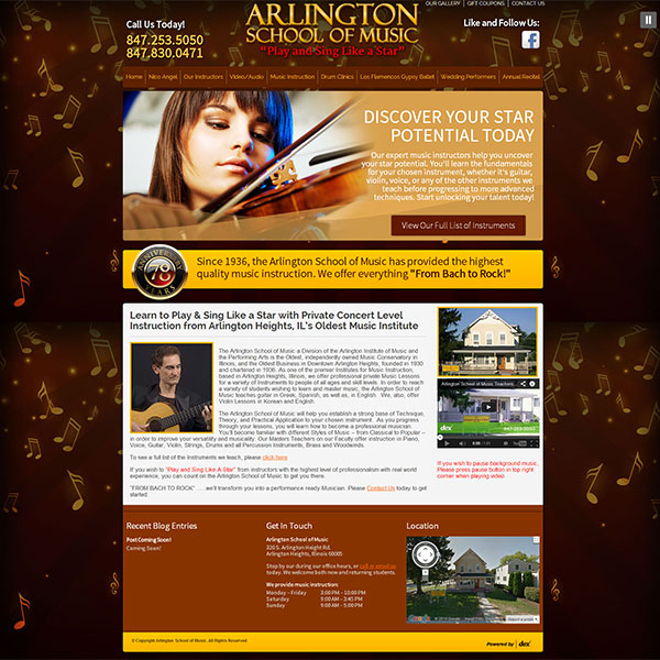 Arlington School of Music website