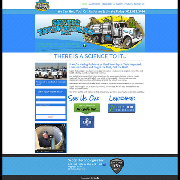 Septic Technologies website