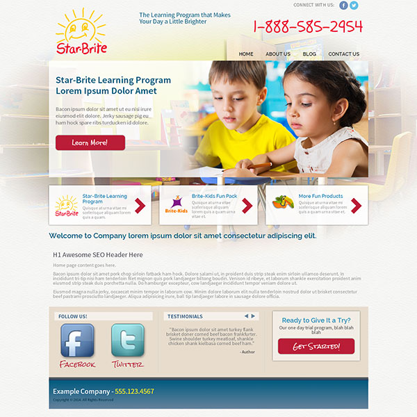 Star Brite Learning program website